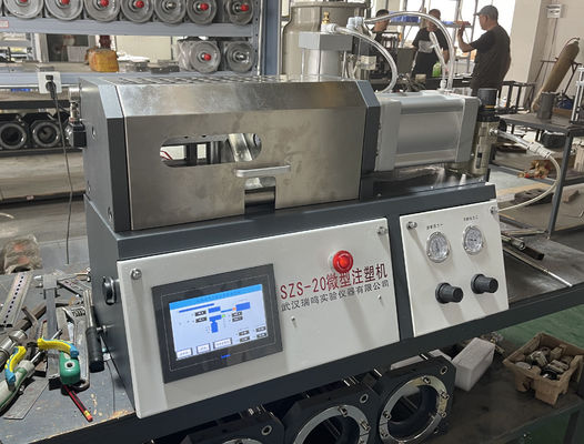 2.2KW 6kg / H Lab Twin Screw Extruder Untuk Bahan Molekul Tinggi