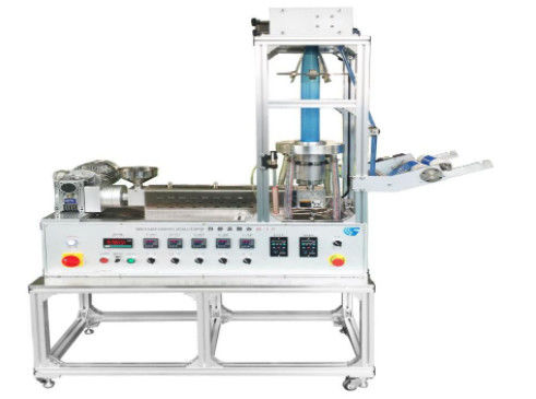 Lab Kecil Plastik Film Hembusan Mesin Extruder Dia 20mm Barrel Screw